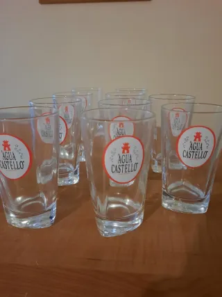 Conjunto 10 Copos Vidro Agua Castello