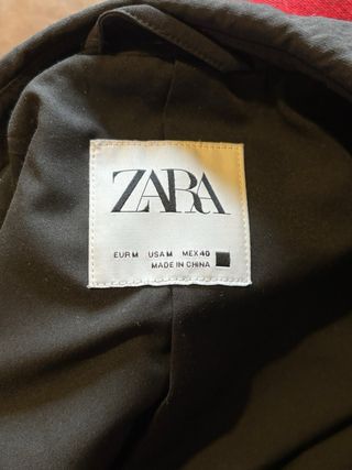 Americana Zara Hombre Negra
