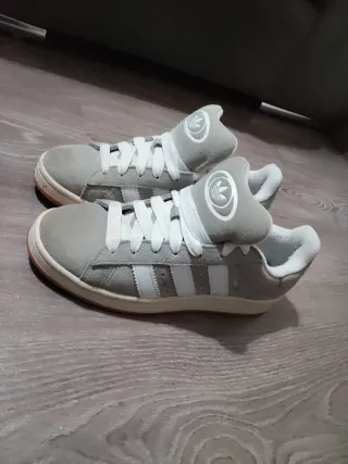 Zapatillas Adidas Campus Gris/Blanco