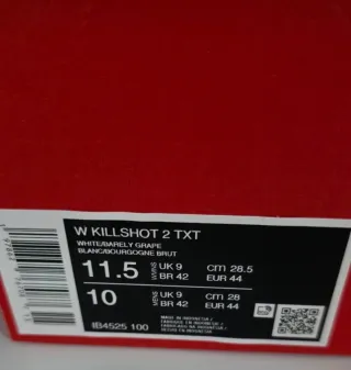 Nike Killshot 2 Taglia 44 Viola Bianco