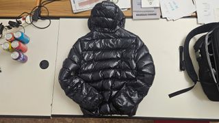 Piumino Duvetica nero e verde