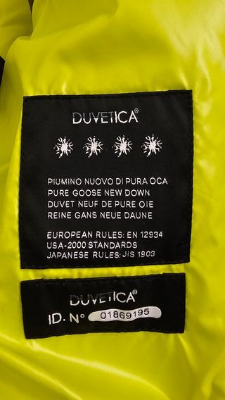 Piumino Duvetica nero e verde