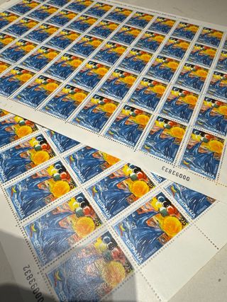 100 Sellos España 25 Pesetas 1991 Diseño Infantil