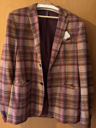 Americana Zara cuadros hombre