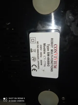 Amasadora Convivium Negra