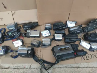 Lote Cámaras Vídeo Despiece Canon Hitachi Sharp So