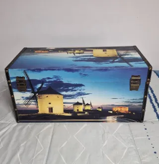 Baúl de Madera Molinos de viento