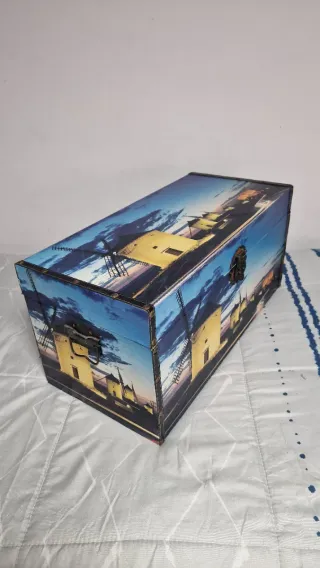 Baúl de Madera Molinos de viento