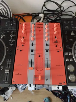 Pioneer DJM-707 Mesa Mezclas Naranja