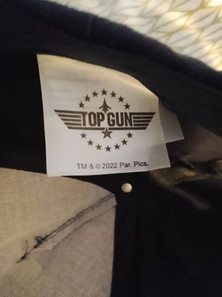 Gorra Top Gun azul y roja