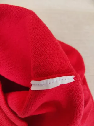 Chaqueta punto fino Zara roja 3-6 meses