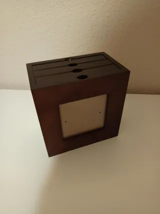 Caja organizadora de CD de madera