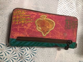 Cartera de señora de ante y piel