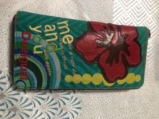 Cartera de señora de ante y piel