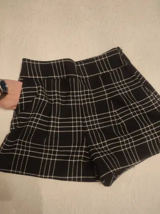 Falda pantalón Zara cuadros