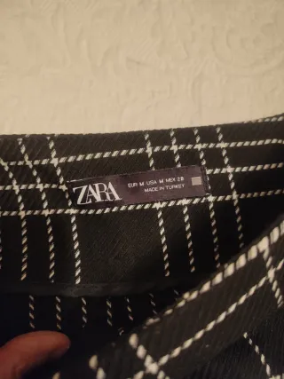 Falda pantalón Zara cuadros