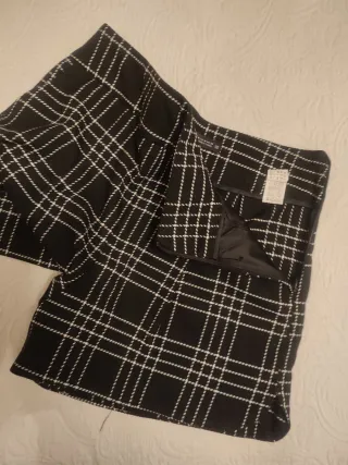 Falda pantalón Zara cuadros
