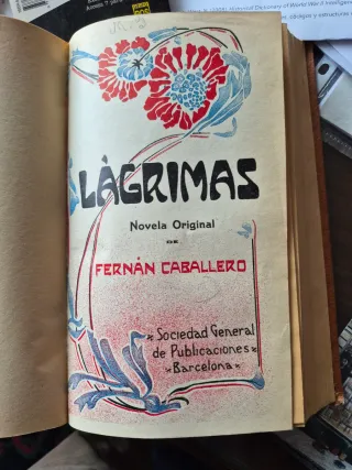 Cuatro novelas en un tomo. Lomo de piel.