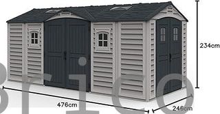 Caseta PVC Apex Pro Plus 246x476x234 cm - Duramax