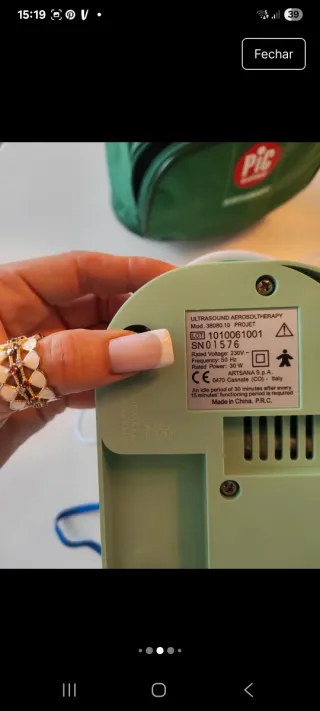 Pic Aparelho de Vapor Novo Projet