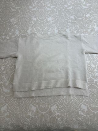 Jersey blanco pelito suave