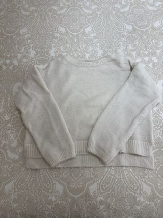 Jersey blanco pelito suave