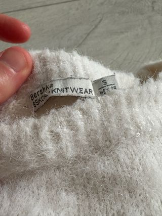 Jersey blanco pelito suave