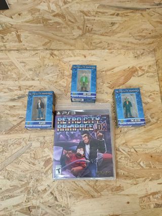 V-03 Juego Retro City Rampage DX PS3  + 3 figuras