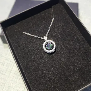 Colgante Plata Moissanita Multicolor