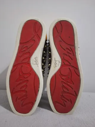 Zapatillas Christian Louboutin Tachuelas Negro Dor