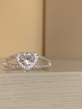 Anello Cuore Argento 925 Misura 19