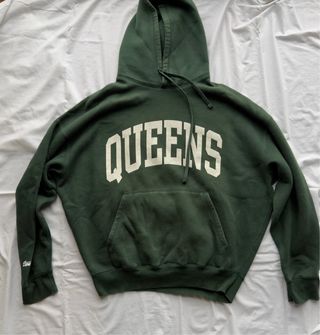 Sudadera Pull&Bear Queens Verde Capucha