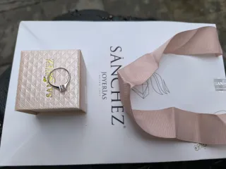 Anillo Plata Circonita Solitario