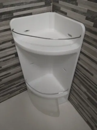 Estantería PVC Baño Blanca