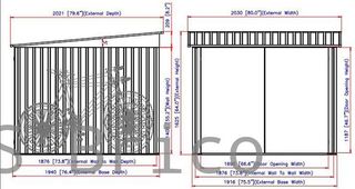 Caseta Metálica Guarda Bicicletas 202x196x140 cm - Duramax