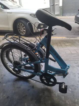 Bicicleta Plegable Azul