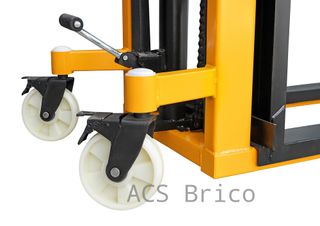 Transpaleta Apilador Elevador de Palets Manual Nylon 1000 Kg - 1600 mm - 65342 - Mader