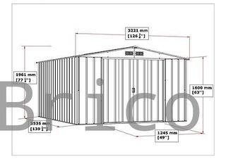Caseta Metálica Eco Alcoy 353x322x196 cm - Duramax