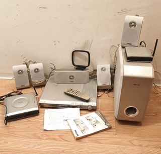Home Cinema DVD Philips Plata/Blanco