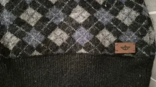 Jersey Dockers Argyle Negro Gris