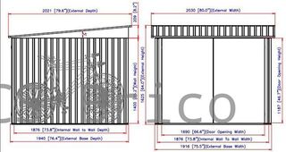 Caseta Metálica Guarda Bicicletas 202x196x140 cm - Duramax