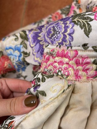 Falda de fallera multicolor