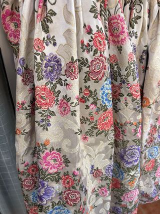 Falda de fallera multicolor