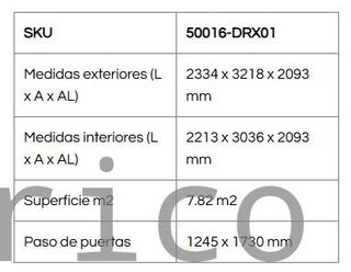 Caseta Metálica Top Colossus 233x321x209 cm - Duramax