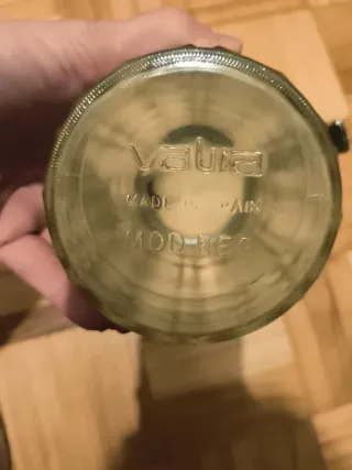 Jarra de cristal Valira con tapa metálica