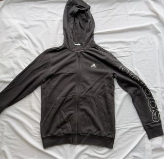 Sudadera Adidas negra con cremallera