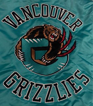 Giacca Bomber Mitchell & Ness Grizzlies Raso