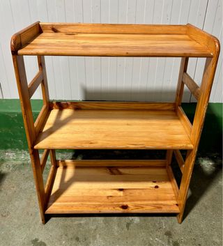 Estantería madera maciza 3 baldas