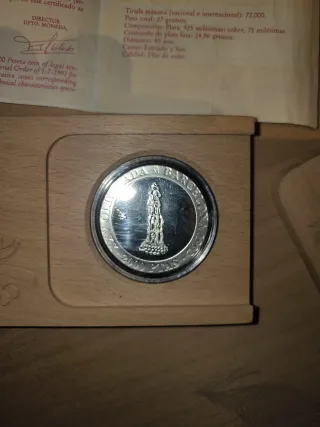 Moneda 2000 Pesetas Plata F.D.C.