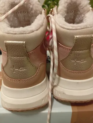 Stivali Geox Donna Tg 37 Beige/Rosa